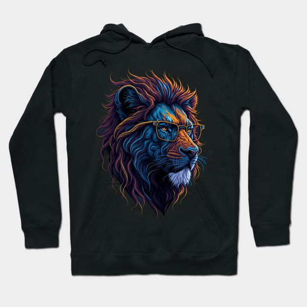 Lion face hoodie on sale